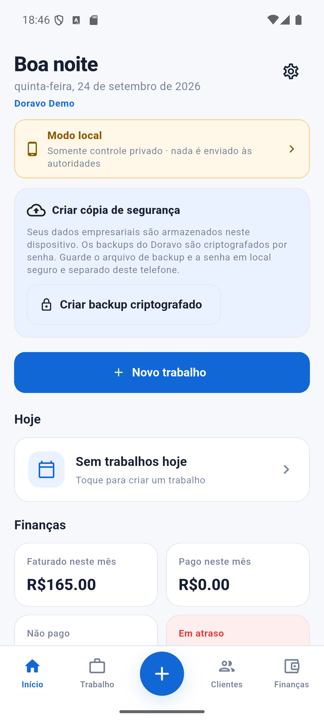Doravo Início