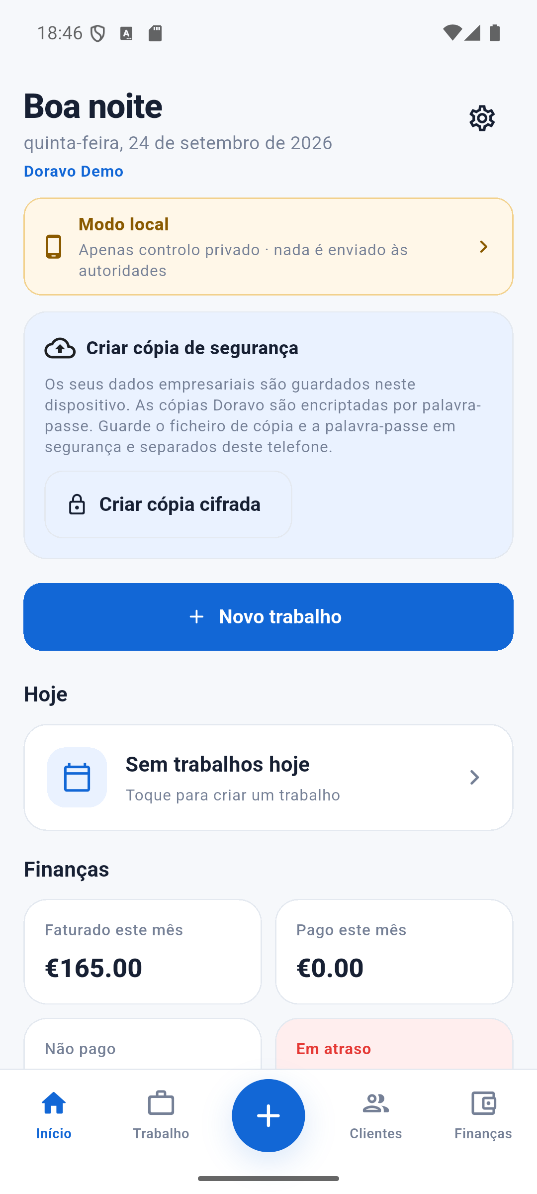 Doravo Início